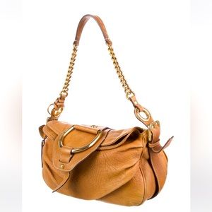 Beautiful Dolce & Gabbana pleated grained leather shoulder bag